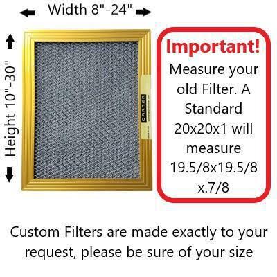 20x23x1 Washable Electrostatic HVAC Filter D3500