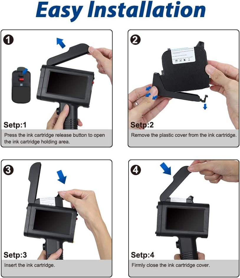 Handheld Inkjet Printer with Solvent Quick Dry Ink N962740