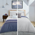 Blue Reversible Duvet Set C1095