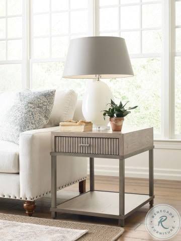 Aged Taupe End Table O768