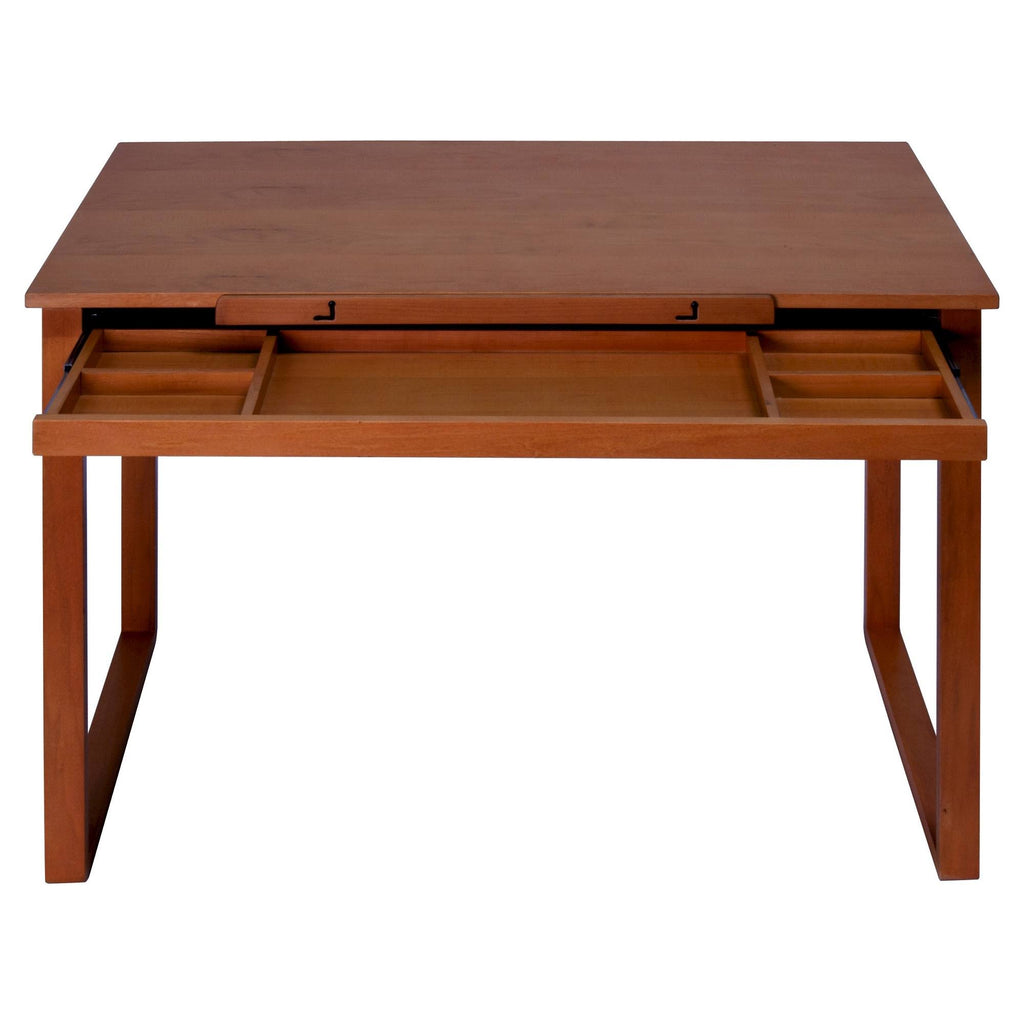 Canvas Wood Drawing Table Sonoma Brown H923
