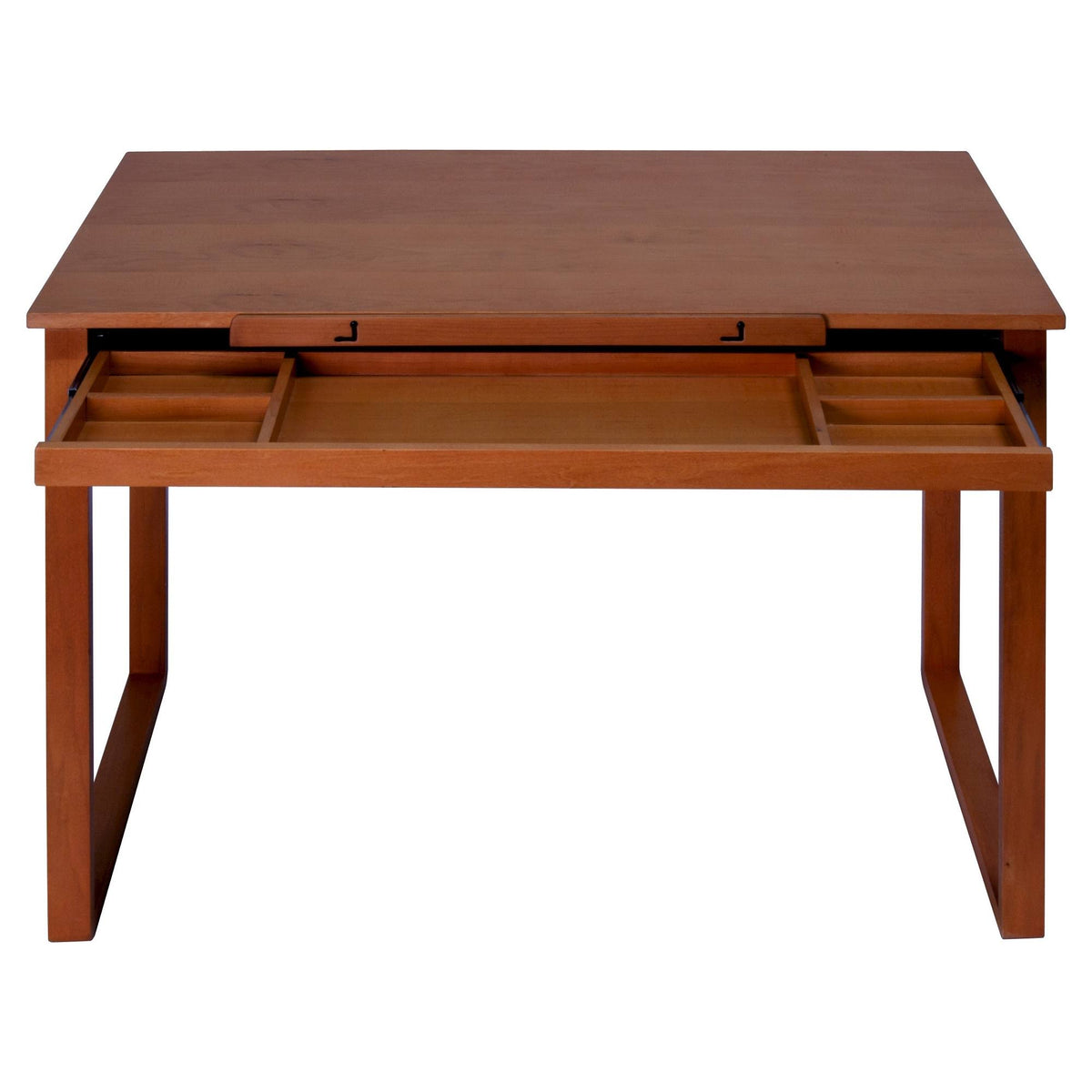 Canvas Wood Drawing Table Sonoma Brown H923