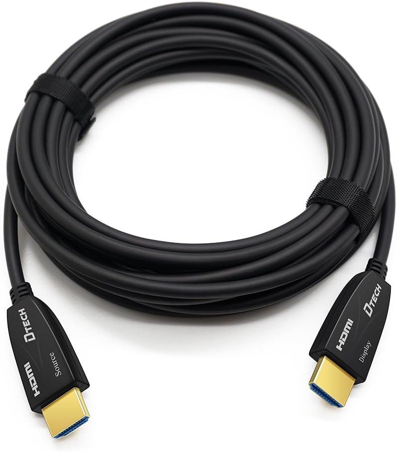 25 Feet Fiber Optic HDMI Cable Black Y3126