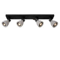 Industrial Rectangle Metal Black Ceiling Spot Light F58512