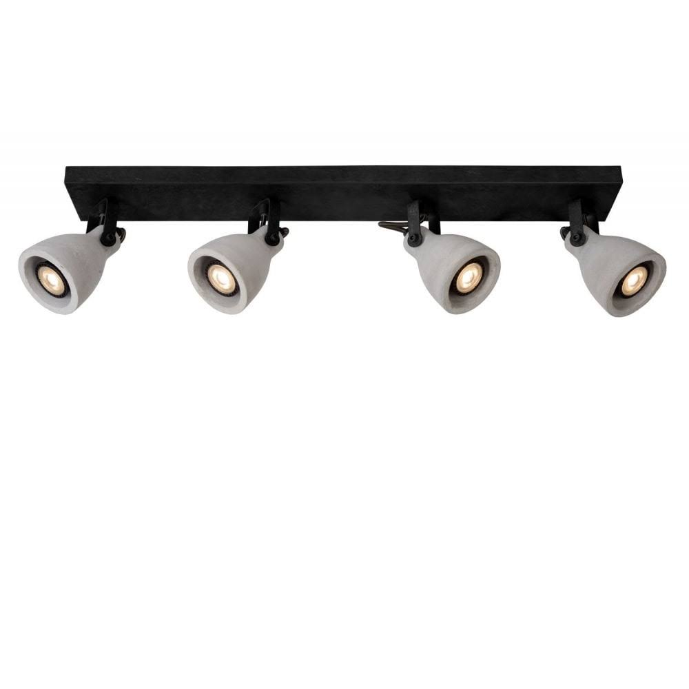 Industrial Rectangle Metal Black Ceiling Spot Light F58512