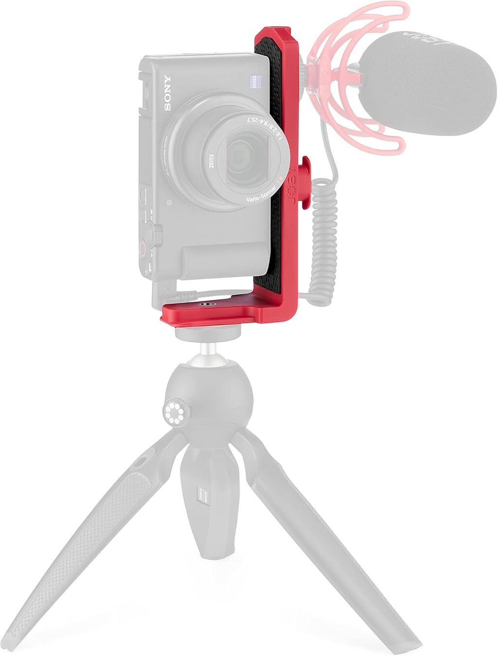 Compact Flexible Tripod 1K Stand with Locking Phone Mount, Black, Pack of 2 J5661