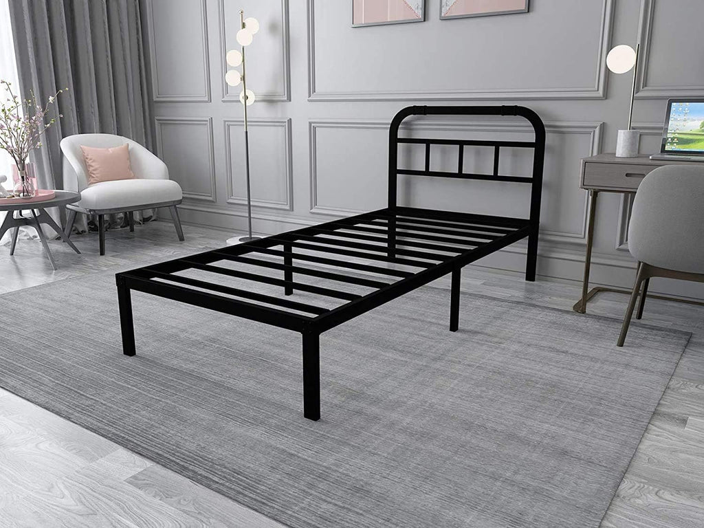 Black Metal California King Bed Headboard N1864