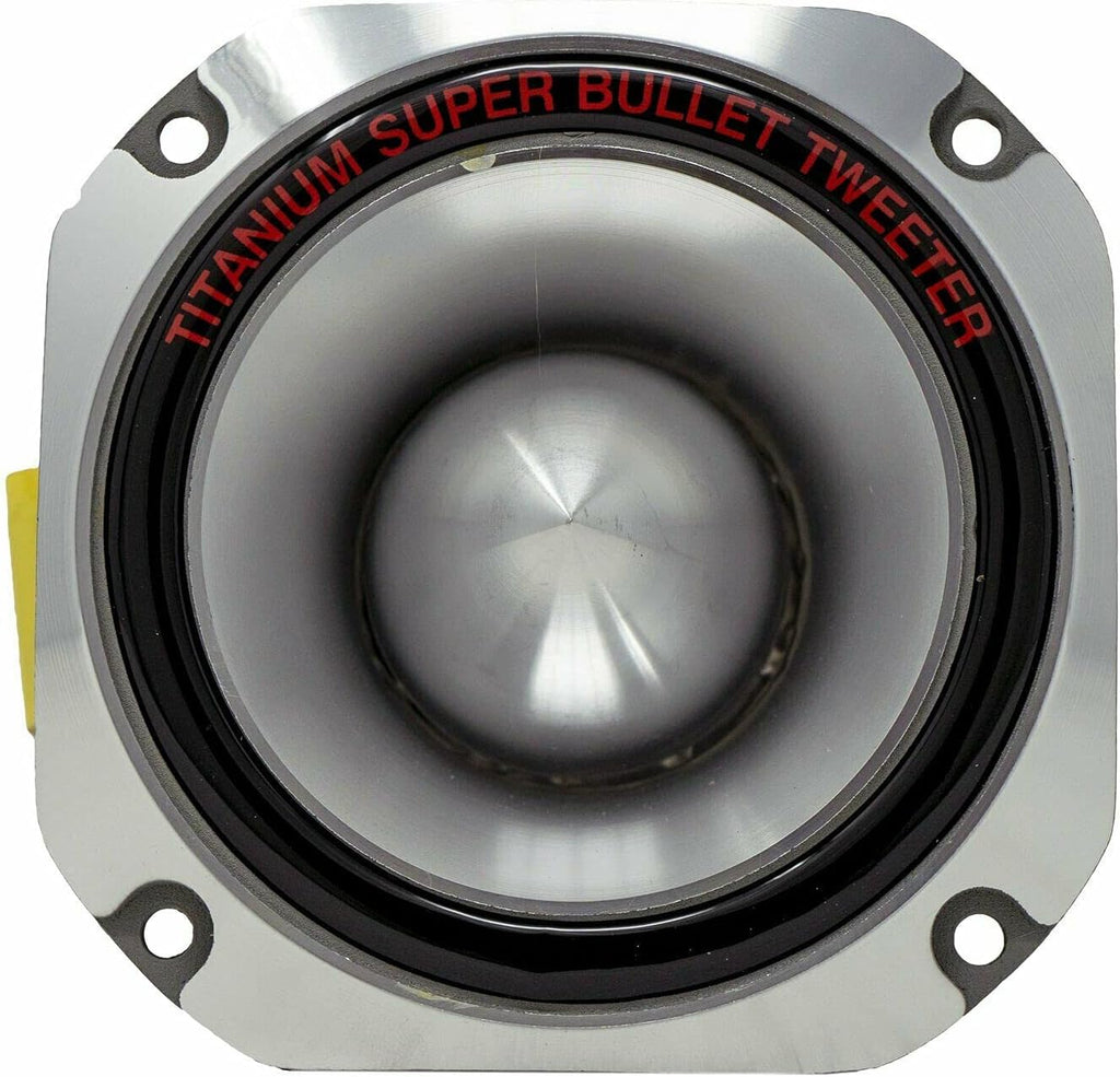 4'' Titanium Bullet Tweeter Super Tweeter, 1500W Peak, Pack of 2 Q151737