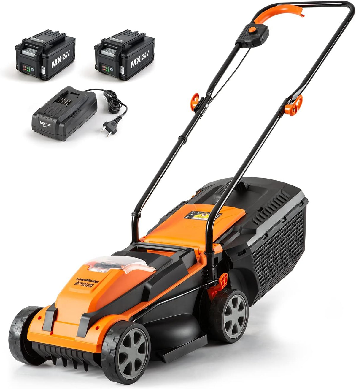 Cordless 13-Inch Lawn Mower 24V Max with 2X4.0Ah Battery and Charger F6217