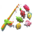 Magnetic Fishing Toy Set with 1 Fishing Rod and 6 Fishes X376298