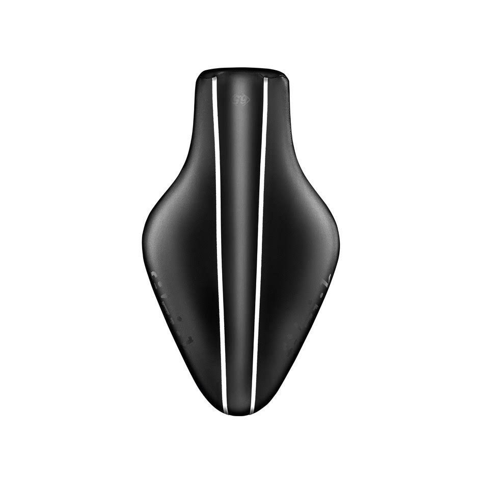 Gray Black Saddle with Braided Rails B85645