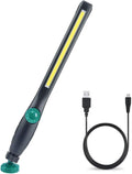 Yellow Rechargeable COB LED Work Light with Magnetic Plate and Hook W767
