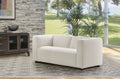 Cream Stain-Resistant Fabric Loveseat X822