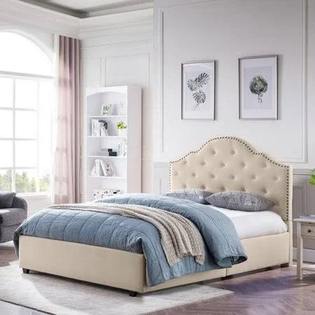 Beige Bed Frame V42129