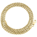 10K Yellow Gold Diamond Cut Rope Chain Necklace 16 Inches X364