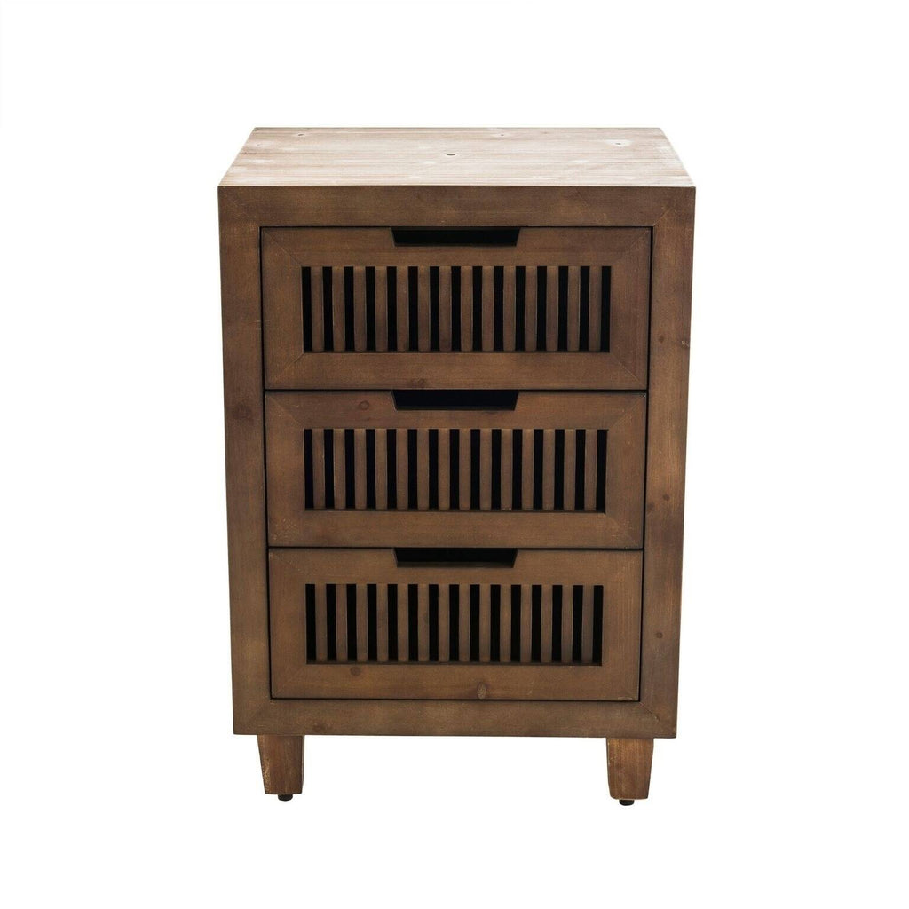 Brown 2 Drawer Cabinet V7168