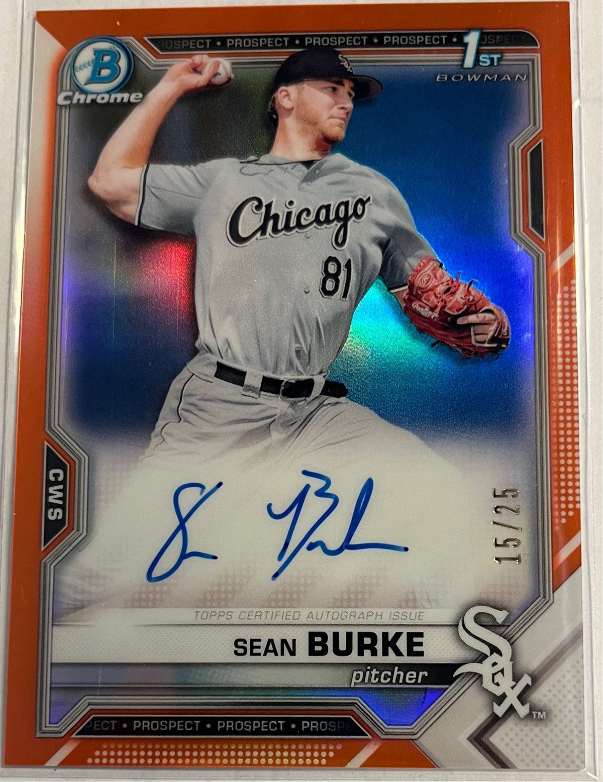 Orange Refractor Trading Card T239383