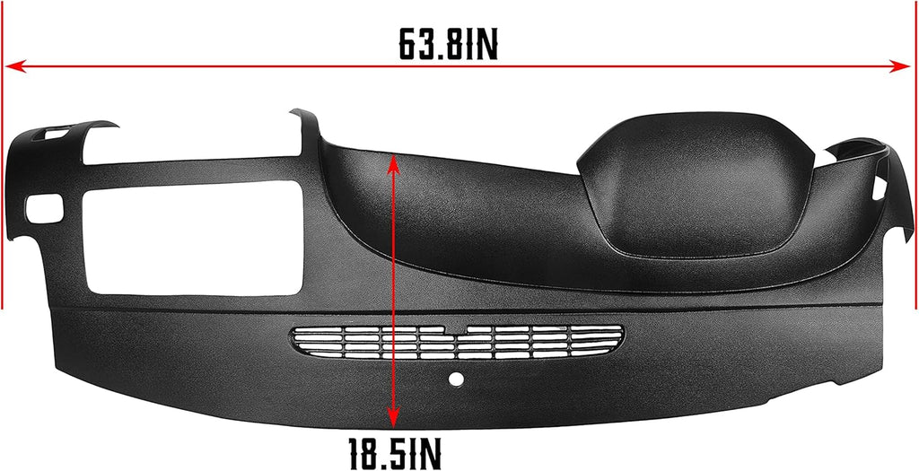 Black Molded Dash Board Cover Cap V524598