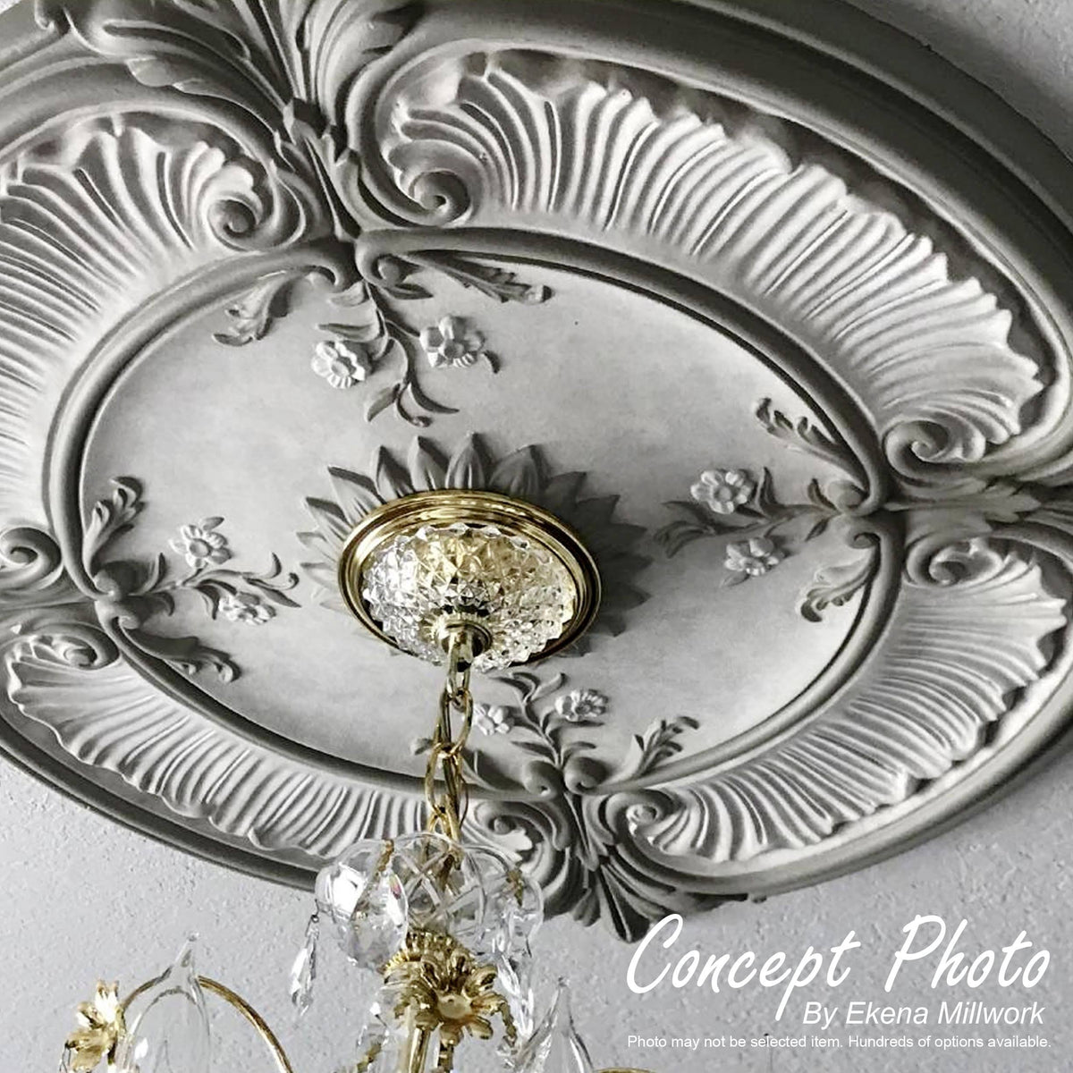 26 1/2x22OD x 3 5/8x22ID x 1 1/2x22P Ceiling Medallion B1894