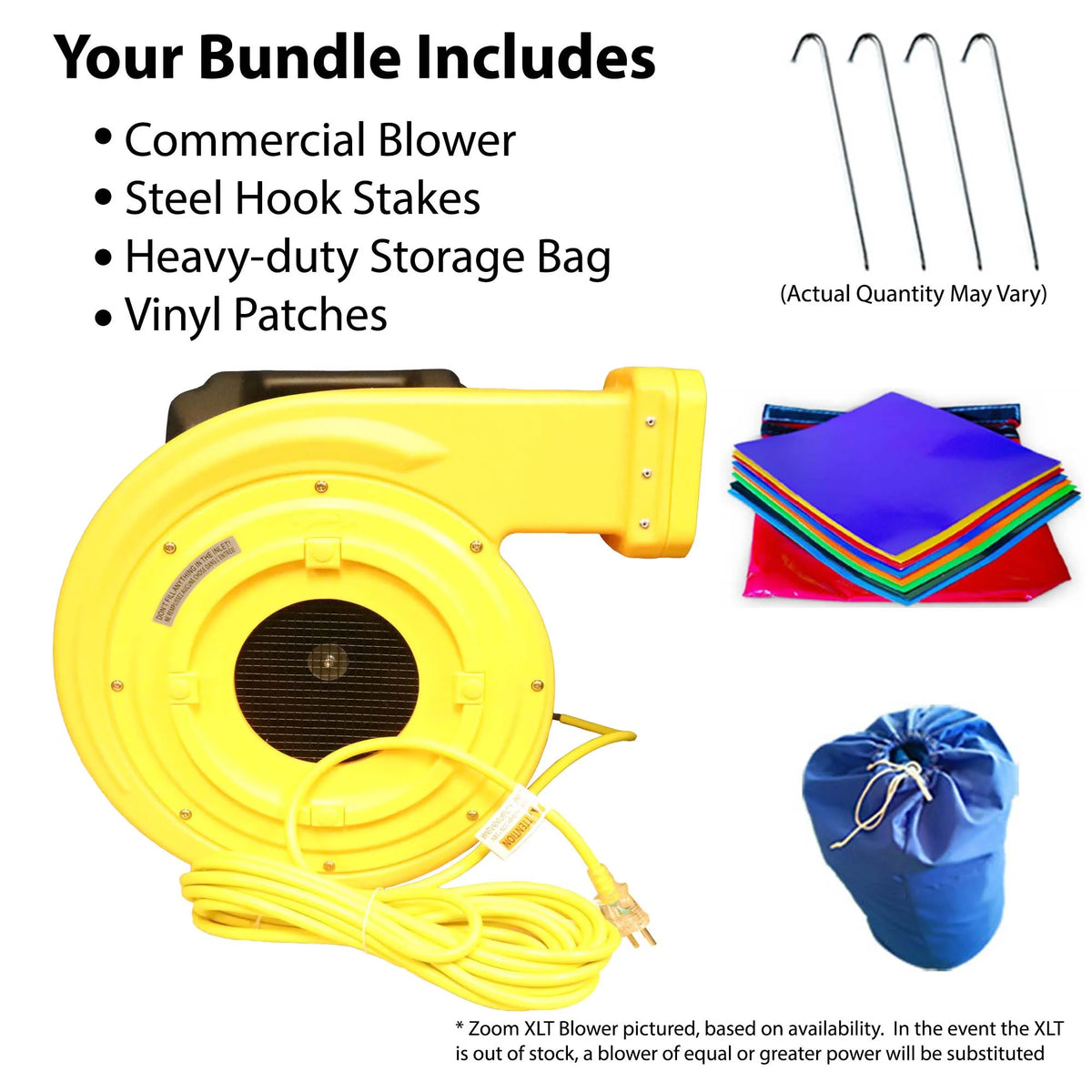 Rainbow Inflatable Water Slide Bounce House Combo with Blower L3391
