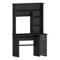 Gray Engineered Wood Hutch Desk C12484