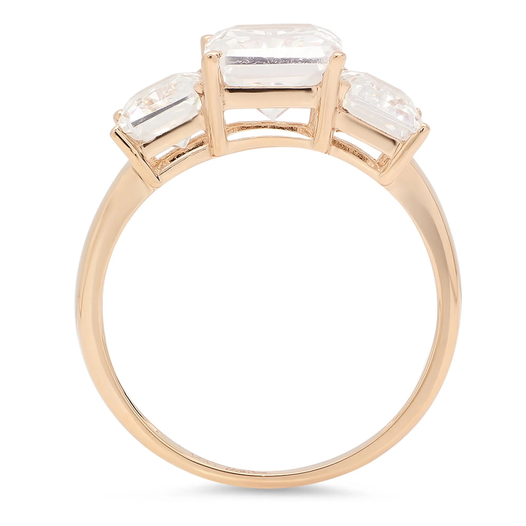 18K Yellow Gold Three-Stone Ring S672757