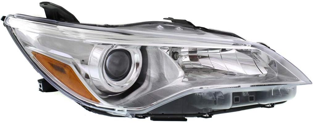 Passenger Side Halogen Headlight Assembly for Toyota Camry 2015 2016 2017 M809680