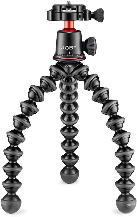 Compact Flexible Tripod 1K Stand with Locking Phone Mount, Black, Pack of 2 J5661