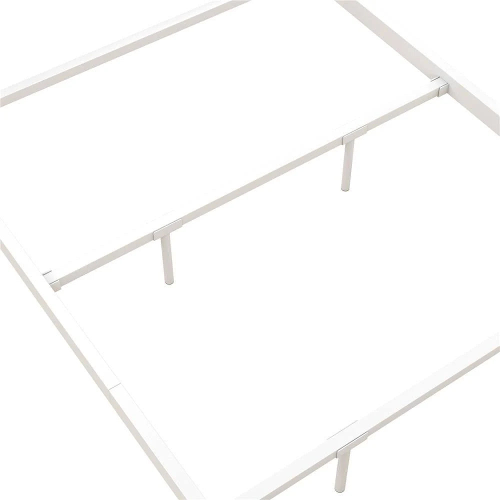 White Metal Canopy Bed Twin N8633