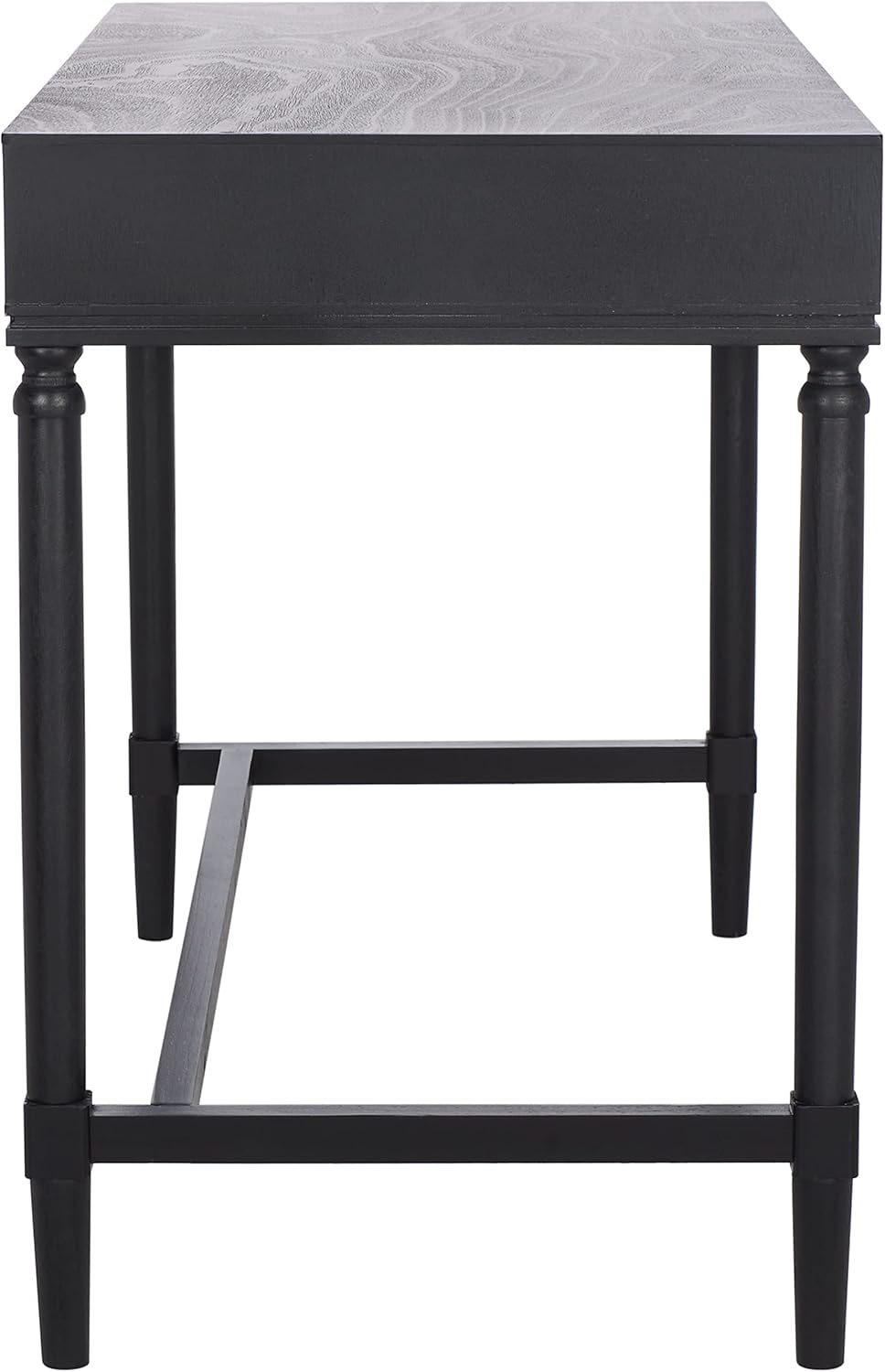 Black/Natural 2-Drawer Computer Desk Q9967