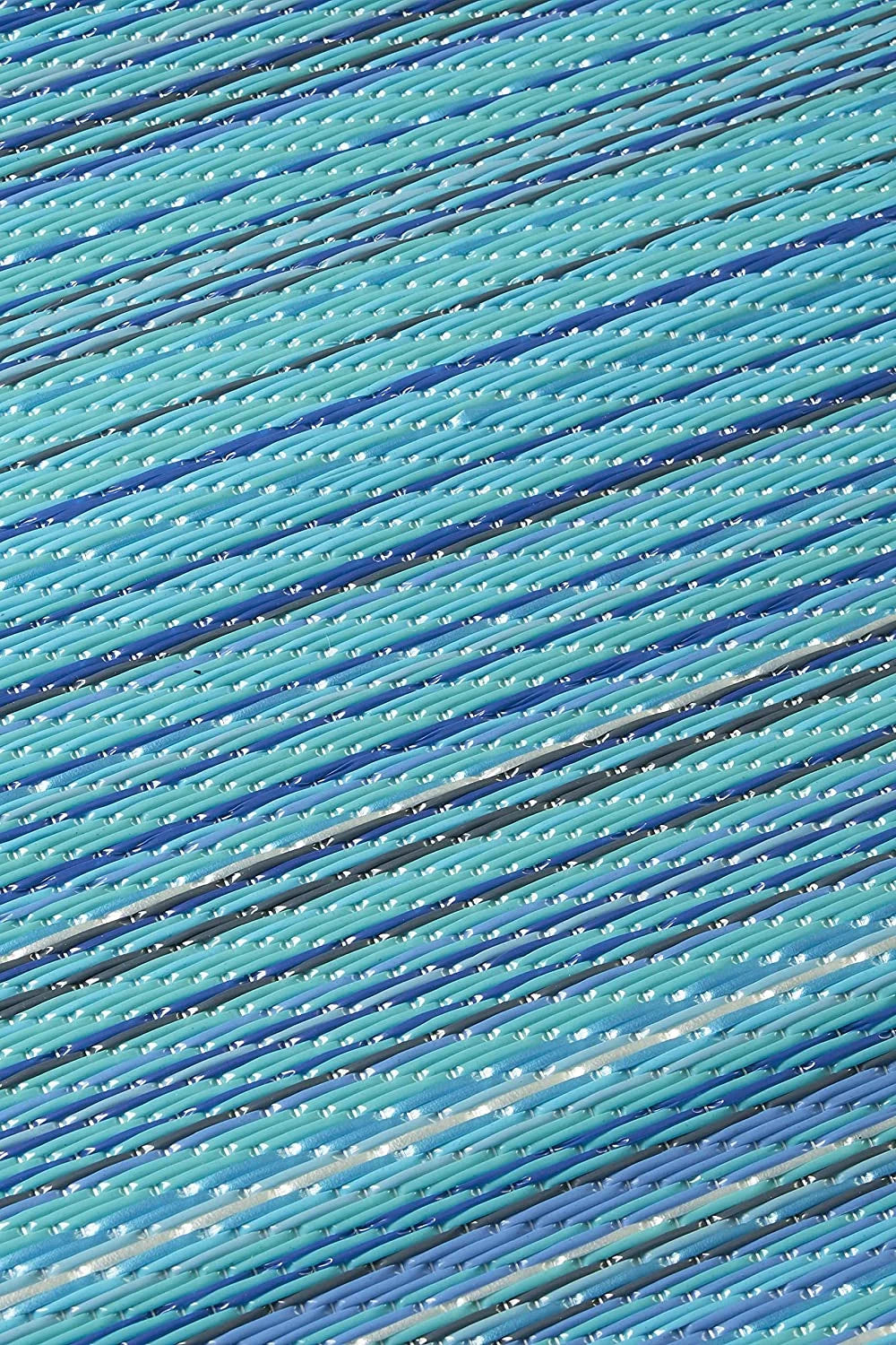 Turquoise 6 x 9 ft Waterproof Outdoor Rug M441885