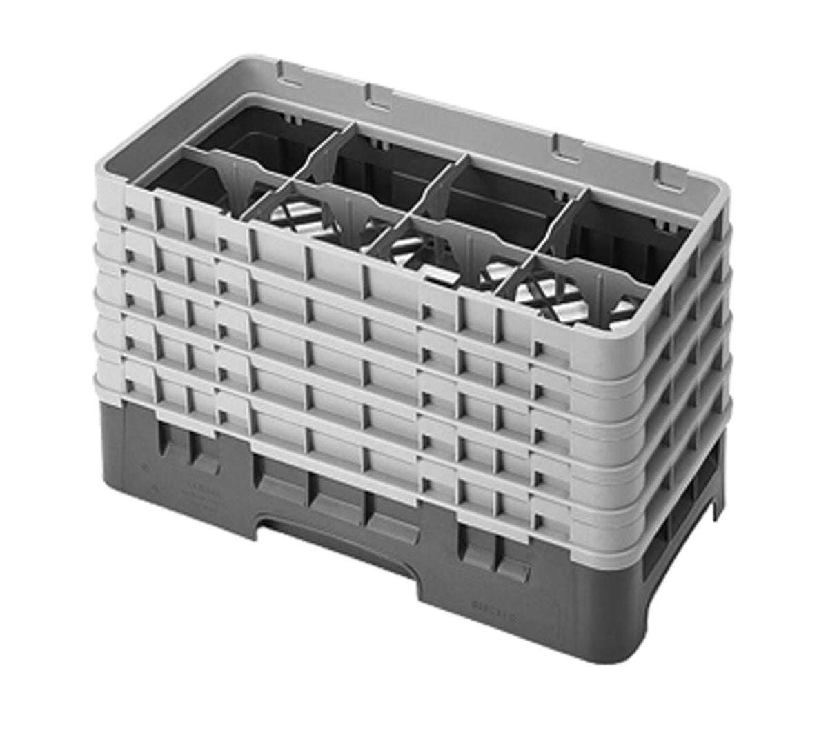 8 Compartment Half-Size Glass Rack E6480