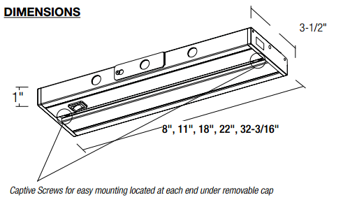 22x22 LED Undercabinet White Q52569