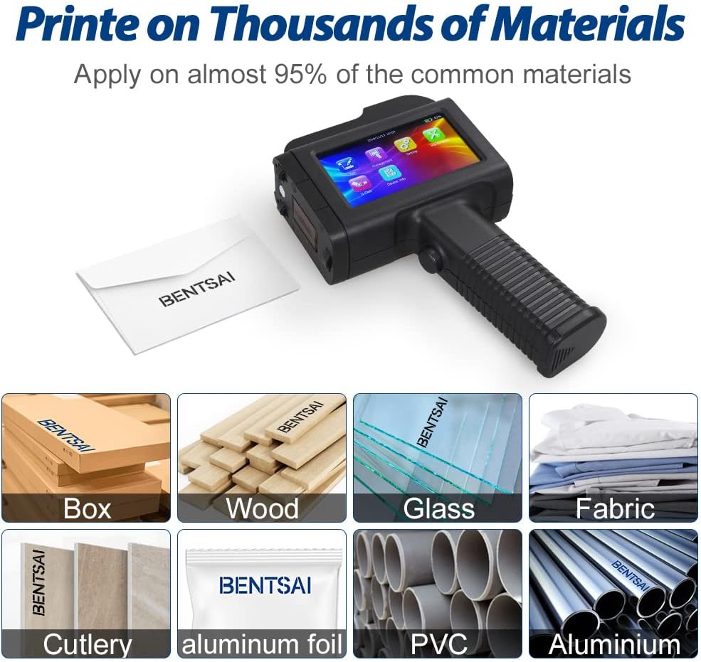 Handheld Inkjet Printer with Solvent Quick Dry Ink N962740