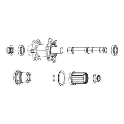 End Cap Set Rear Cognition DB 12x135 XDR B245