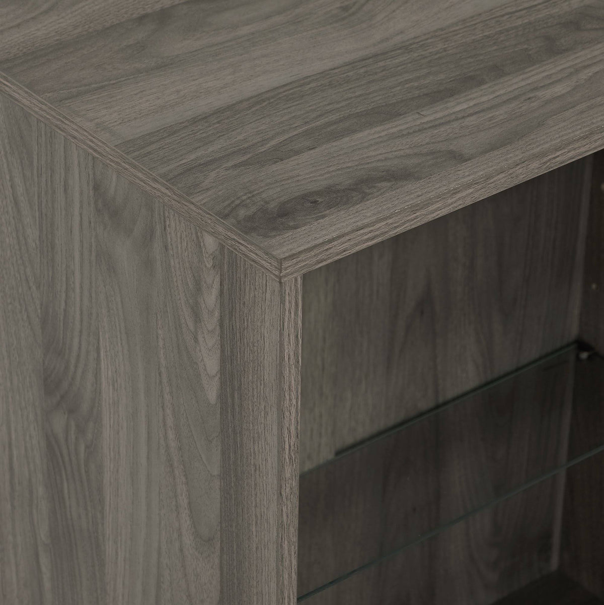 Slate Grey Mid Century Modern Bookcase P97924