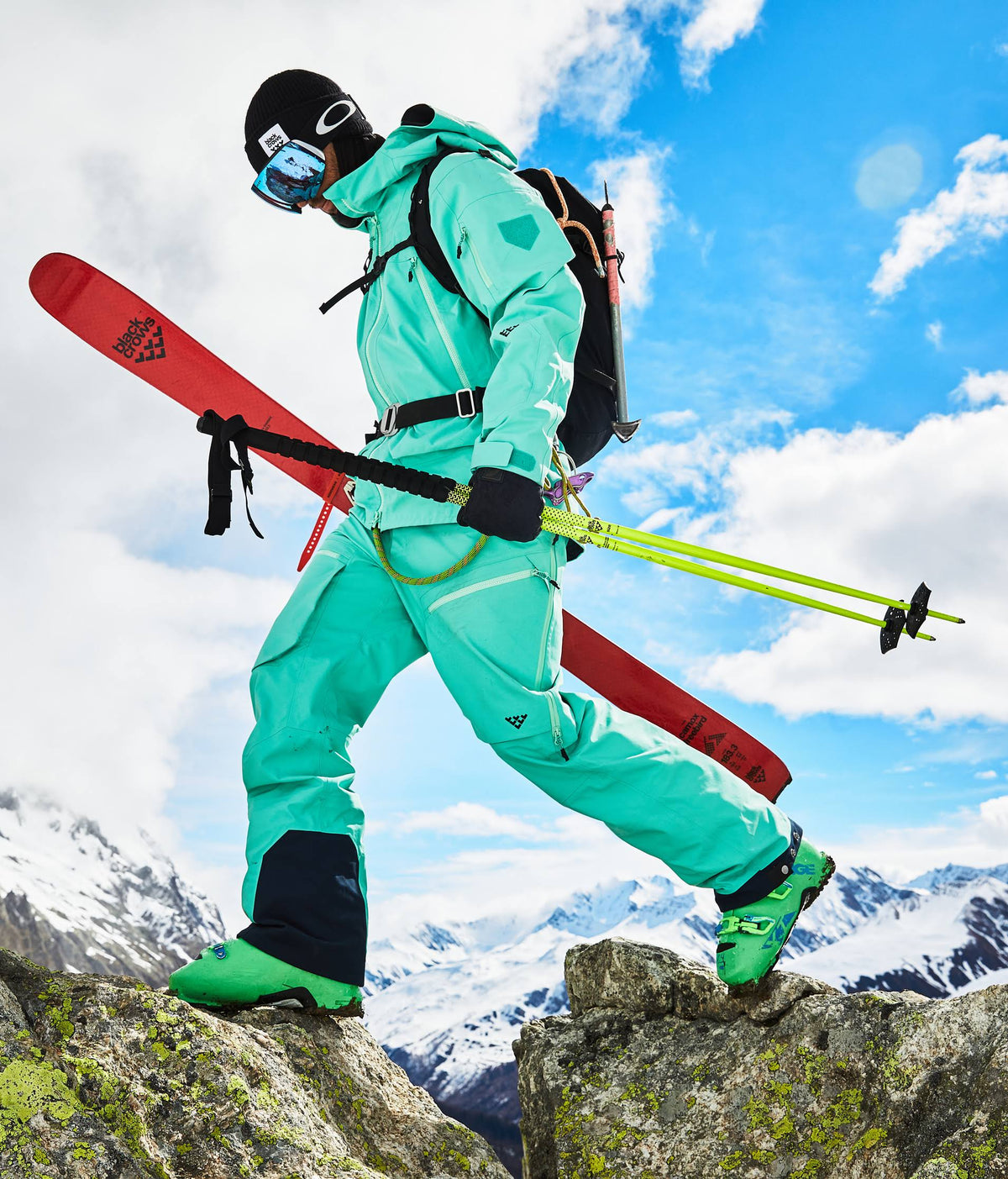 Yellow 135cm Ski Poles S988338