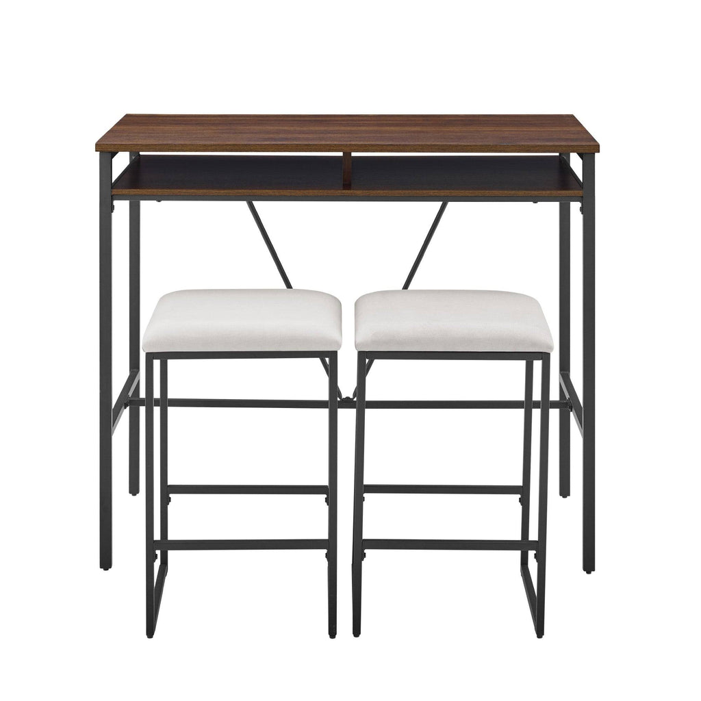 Rustic Oak 3-Piece Counter Height Dining Set M3786