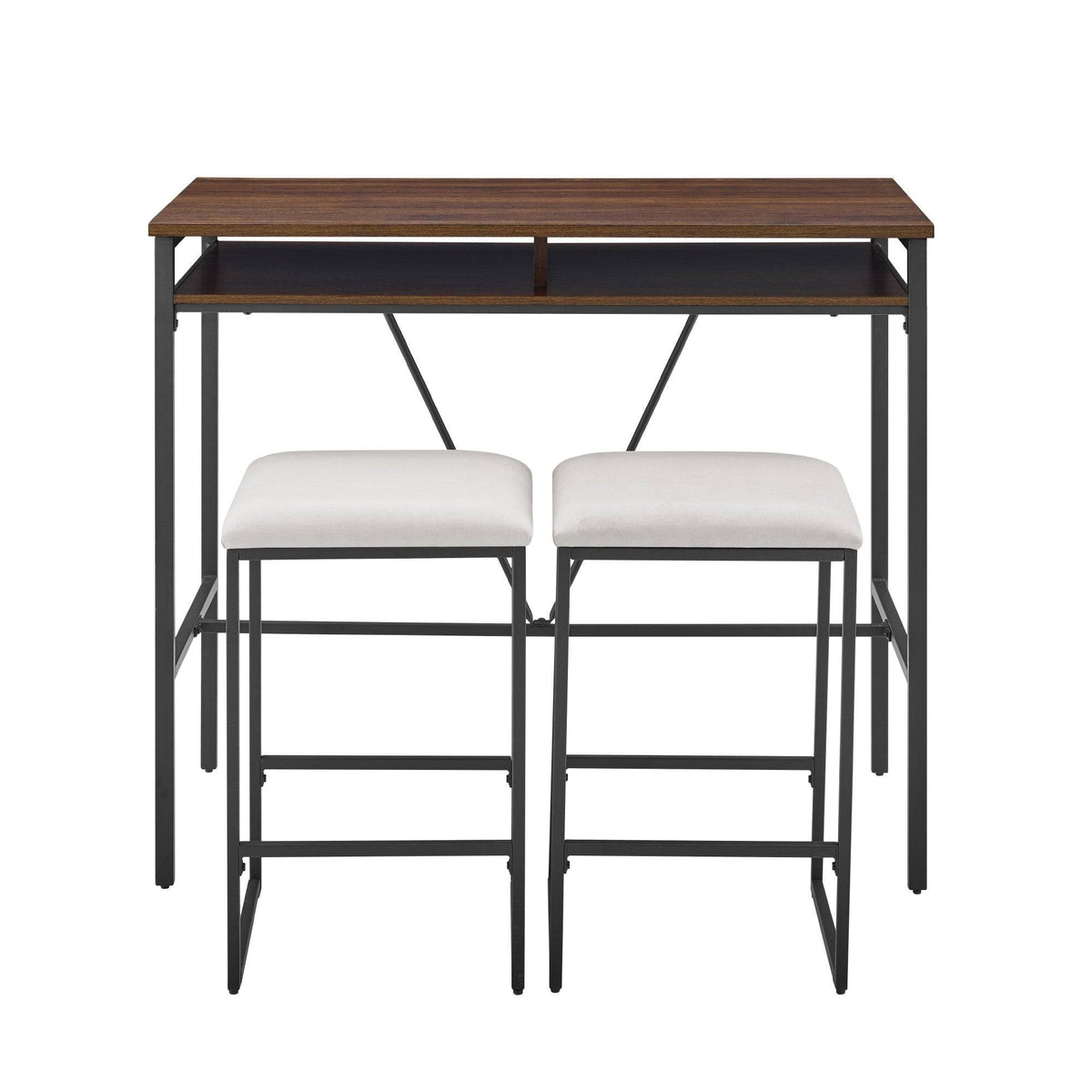 Rustic Oak 3-Piece Counter Height Dining Set M3786