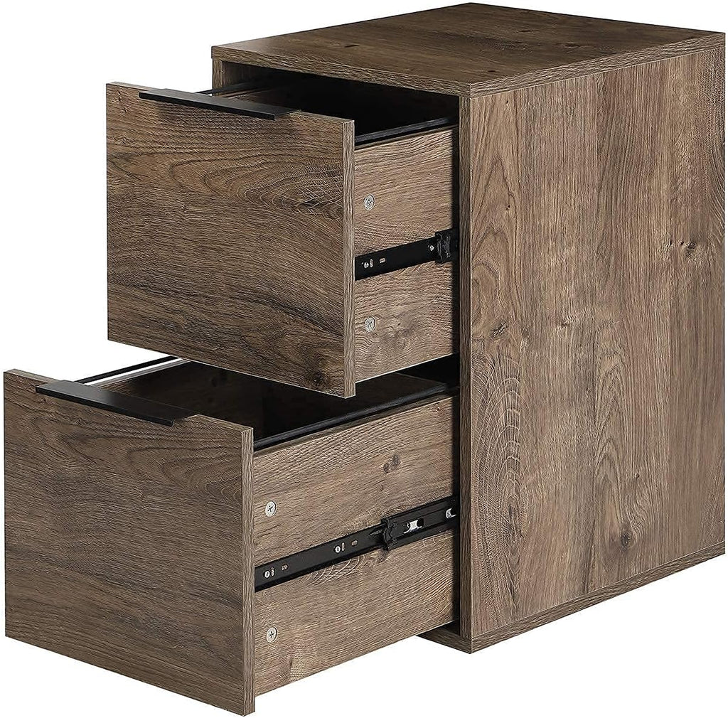 Gray 2 Drawer Wood File Cabinet O4112