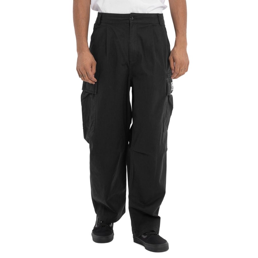 Pro Club Men's Heavyweight Twill Pleated Wide Leg Cargo Pant